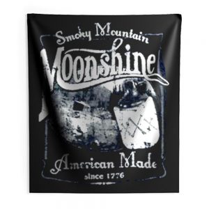 Smoky Mountain Moonshine American Made Since 1776 Whiskey Drinki Indoor Wall Tapestry
