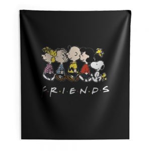Snoopy My Peanuts My Family My Friends Indoor Wall Tapestry