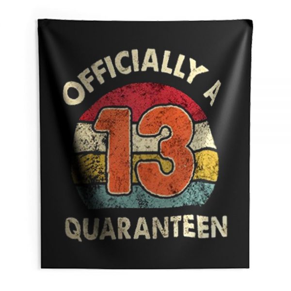 Social Distancing Officially A 13th Quaranteen Indoor Wall Tapestry