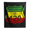 South Carolina Highway 420 in Rasta Colours Indoor Wall Tapestry