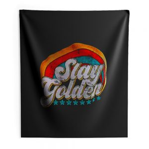 Stay Golden Vintage Indoor Wall Tapestry