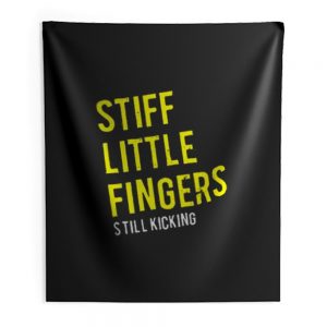Stiff Little Fingers new tee black white Indoor Wall Tapestry