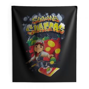 Subway Surfers Boys Street Games Indoor Wall Tapestry