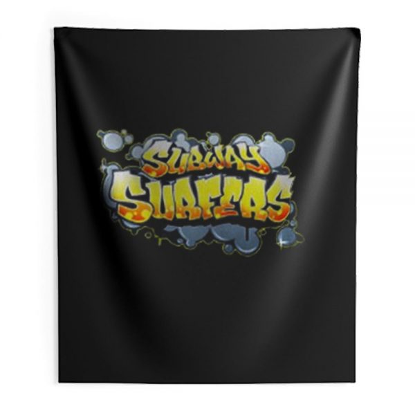 Subway Surfers Logo Game Retro Gaming Indoor Wall Tapestry