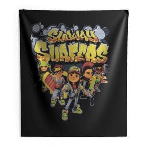 Subway Surfers Street Boys Characters Funny Indoor Wall Tapestry