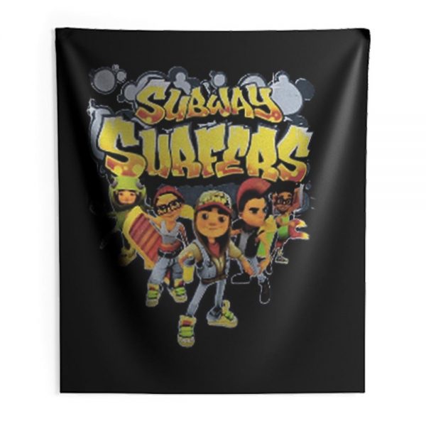 Subway Surfers Street Boys Characters Funny Indoor Wall Tapestry
