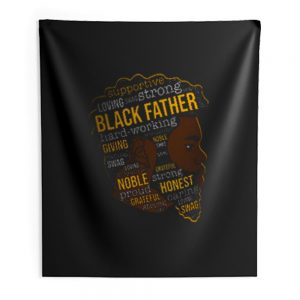 Supportive Loving Black Father Indoor Wall Tapestry