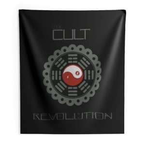 THE CULT REVOLUTION BLACK GOTHIC ROCK LOVE 1985 IAN ASTBURY Indoor Wall Tapestry