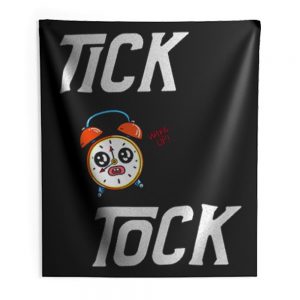 TICK TOCK TIME Classic Indoor Wall Tapestry