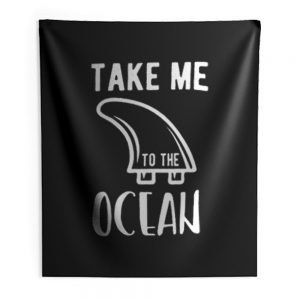 Take Me To The Ocean Indoor Wall Tapestry