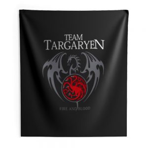 Team Targaryen Fire And Blood Indoor Wall Tapestry