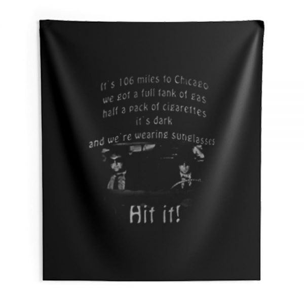 The Blues Brothers 106 Miles Indoor Wall Tapestry