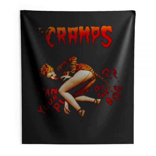 The Cramps Can Your Tiger Pussy Do The Dog Indoor Wall Tapestry