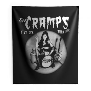 The Cramps Stay Sick Turn Blue Indoor Wall Tapestry