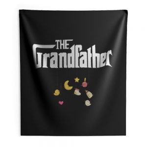The Grandfather Granddad Baby Pregnancy Announcement First Time Grandpa Indoor Wall Tapestry