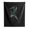 The Legend Of Green Warrior Indoor Wall Tapestry