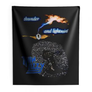 Thin Lizzy Thunder and Lightning Indoor Wall Tapestry
