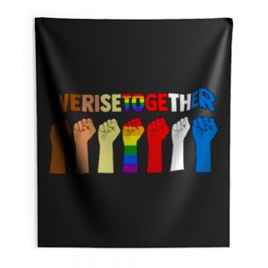 Together We Will Rise Coexist Indoor Wall Tapestry