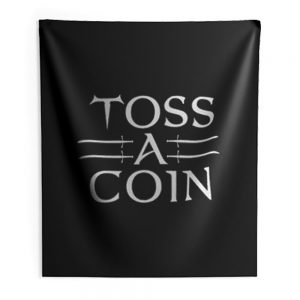 Toss A Coin Witcher Indoor Wall Tapestry