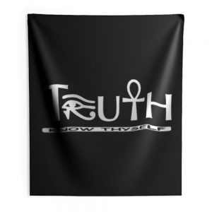 Truth Know Thyself Indoor Wall Tapestry