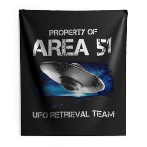 UFO Glow in the Dark Area 51 Spaceship Indoor Wall Tapestry