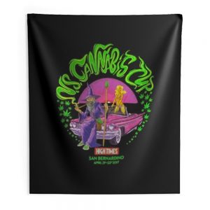 US Cannabis Cup Weed Wizard April 2017 Indoor Wall Tapestry