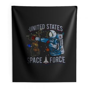 United States Cats Space Force Indoor Wall Tapestry