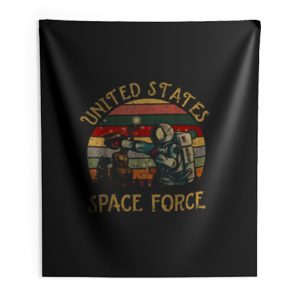 United States Vintage Space Force Indoor Wall Tapestry