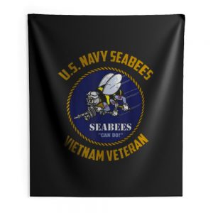Us Navy Seabees Indoor Wall Tapestry