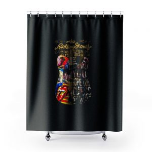 Usa The Rolling 2019 Stones No Filter Guitar Tour Shower Curtains
