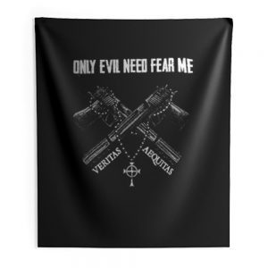 Veteran Only Evil Need Fear Me Indoor Wall Tapestry