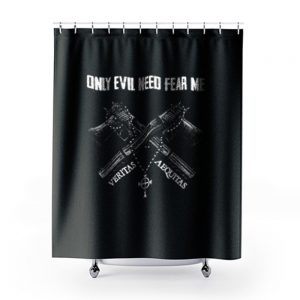 Veteran Only Evil Need Fear Me Shower Curtains
