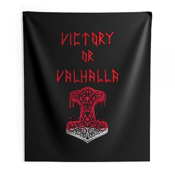 Victory or Valhalla Norse Mythology Indoor Wall Tapestry