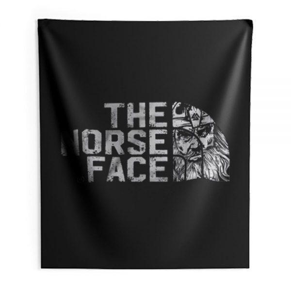 Viking apparel The norse face front Next Level Mens Triblend Indoor Wall Tapestry