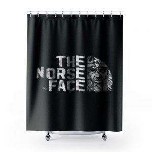 Viking apparel The norse face front Next Level Mens Triblend Shower Curtains