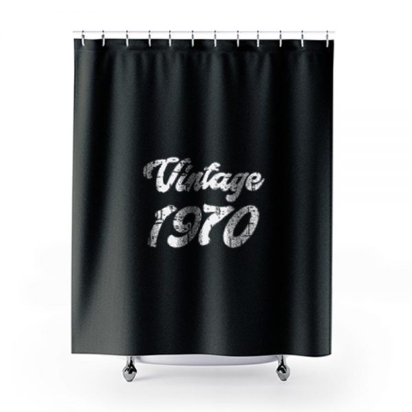 Vintage 1970 Shower Curtains