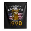 Vintage Beer 1990 Making America Great Since 1990 Beer Lover Indoor Wall Tapestry