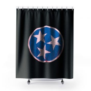 Vintage Distressed Effect Tennesseean Shower Curtains