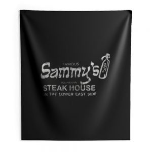 Vintage Looking Famous Sammys Roumanian Steakhouse Indoor Wall Tapestry