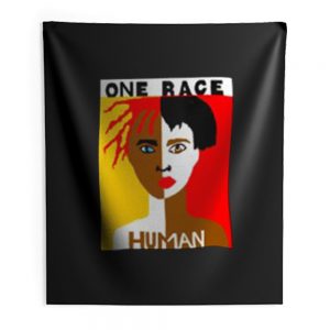Vintage One Race Human Race Indoor Wall Tapestry