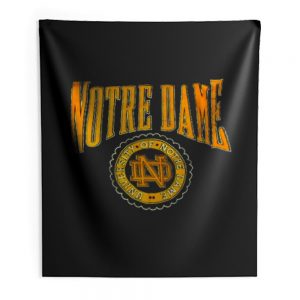 Vintage University Of Notre Dame Indoor Wall Tapestry