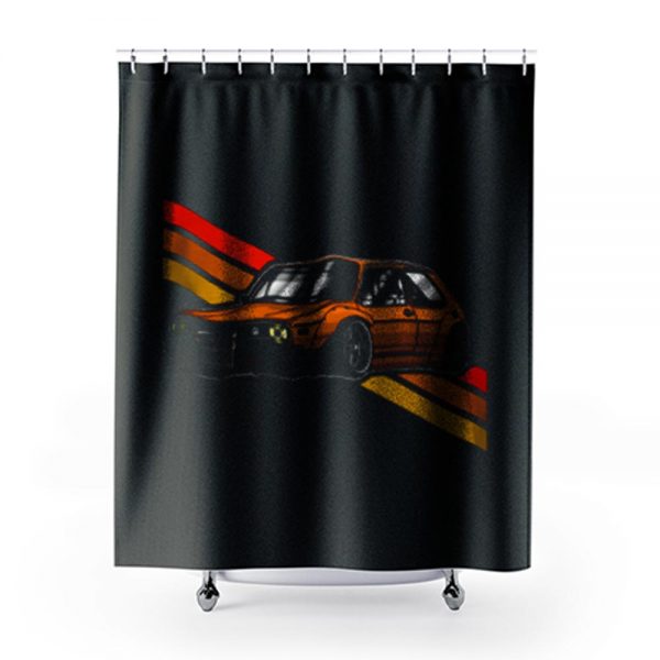 Volkswagen Vw Golf Lowered Stanced Shower Curtains