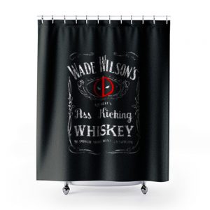 Wade Wilson Deadpool Whiskey Shower Curtains