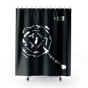 Weapons of PUBG Shower Curtains