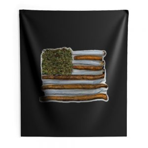 Weed Flag America High Drug Funny Indoor Wall Tapestry