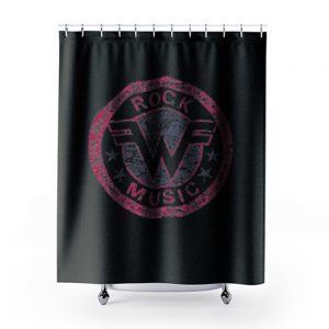 Weezer Logo Retro Rock Music Shower Curtains