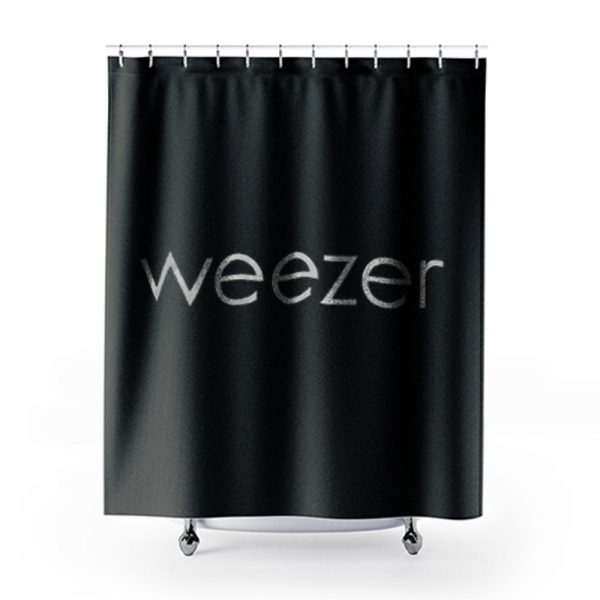 Weezer Simple Logo Shower Curtains