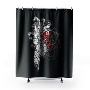 Wellcoda Yin Yang Beast Fantasy Shower Curtains