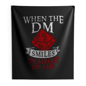 When The Dungeon Master Smiles Indoor Wall Tapestry