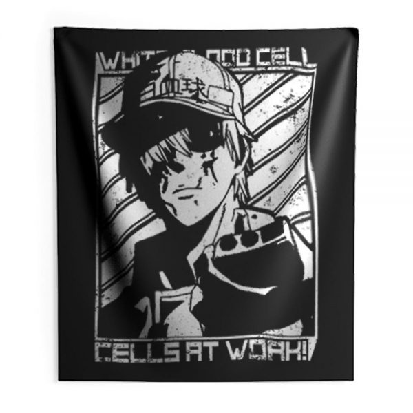White Blood Cell Cells At Work Indoor Wall Tapestry